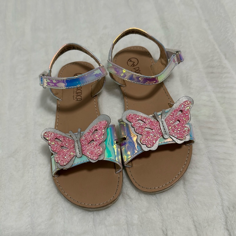 😊 Pacifica Glitter Butterfly Sandals